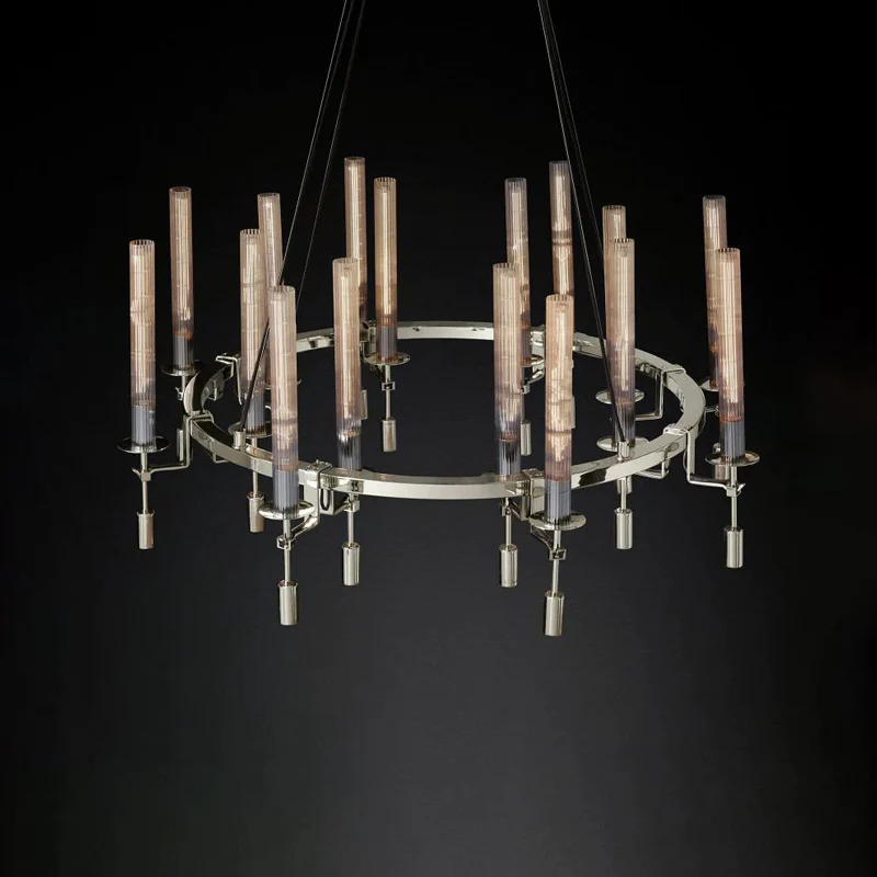 WOMO Candelabra Round Chandelier-WM2924 - Image 7