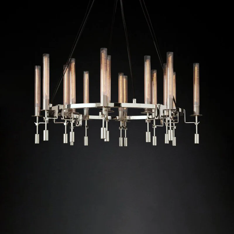 WOMO Candelabra Round Chandelier-WM2924 - Image 9