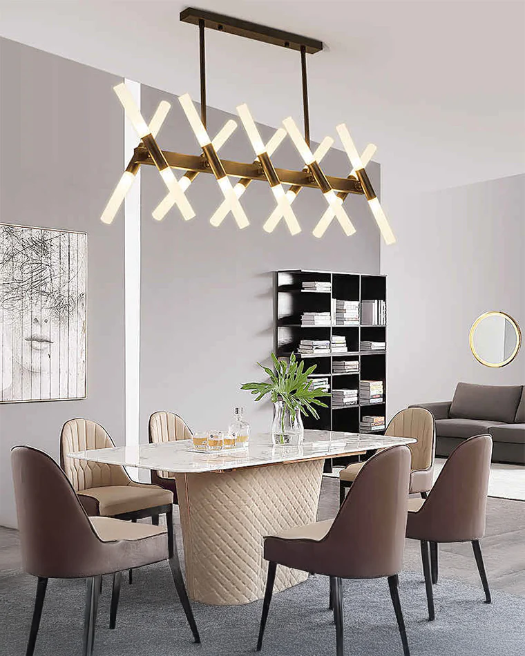 WOMO Candle Linear Chandelier-WM2805 - Image 3