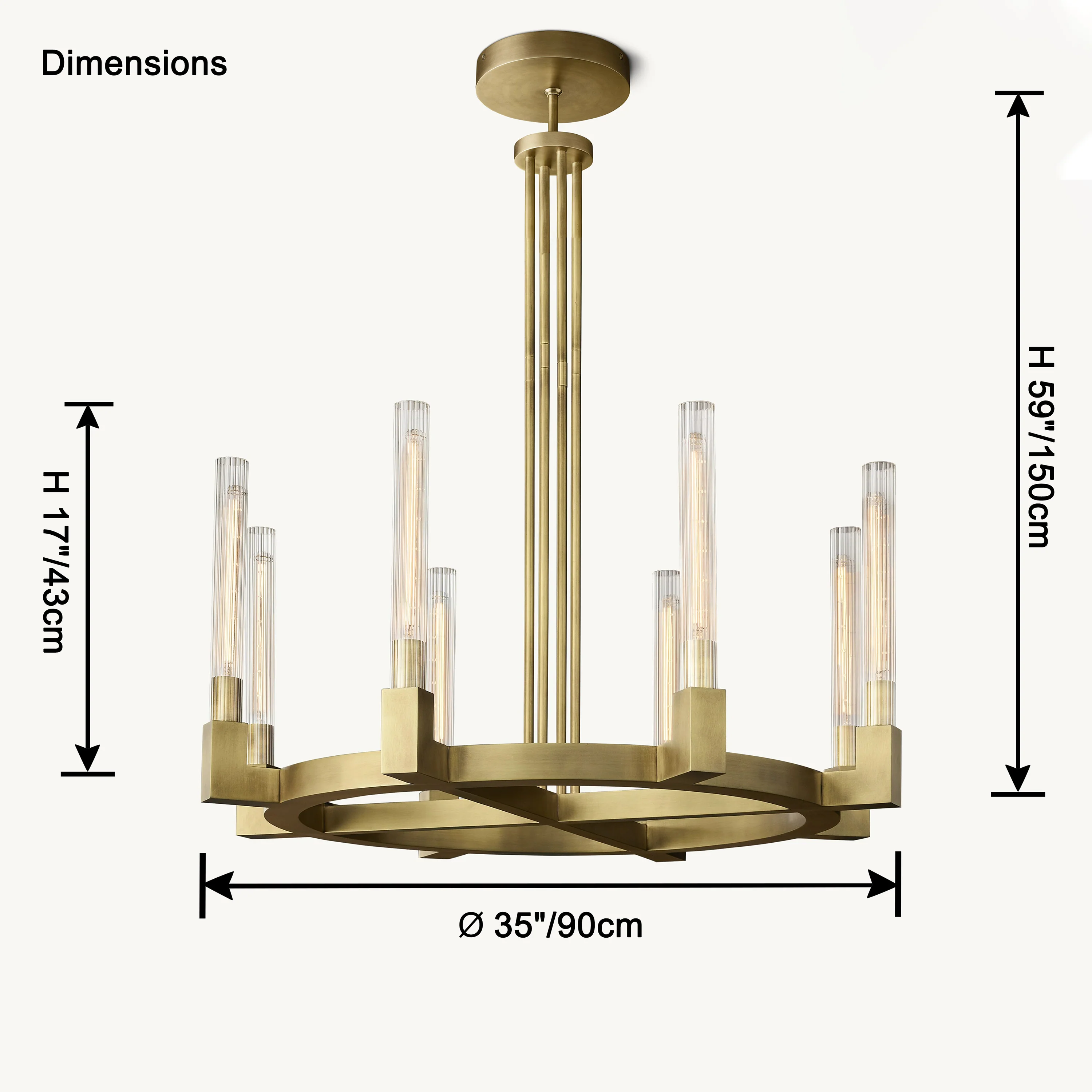 WOMO Candle Round Chandelier-WM2815 - Image 18