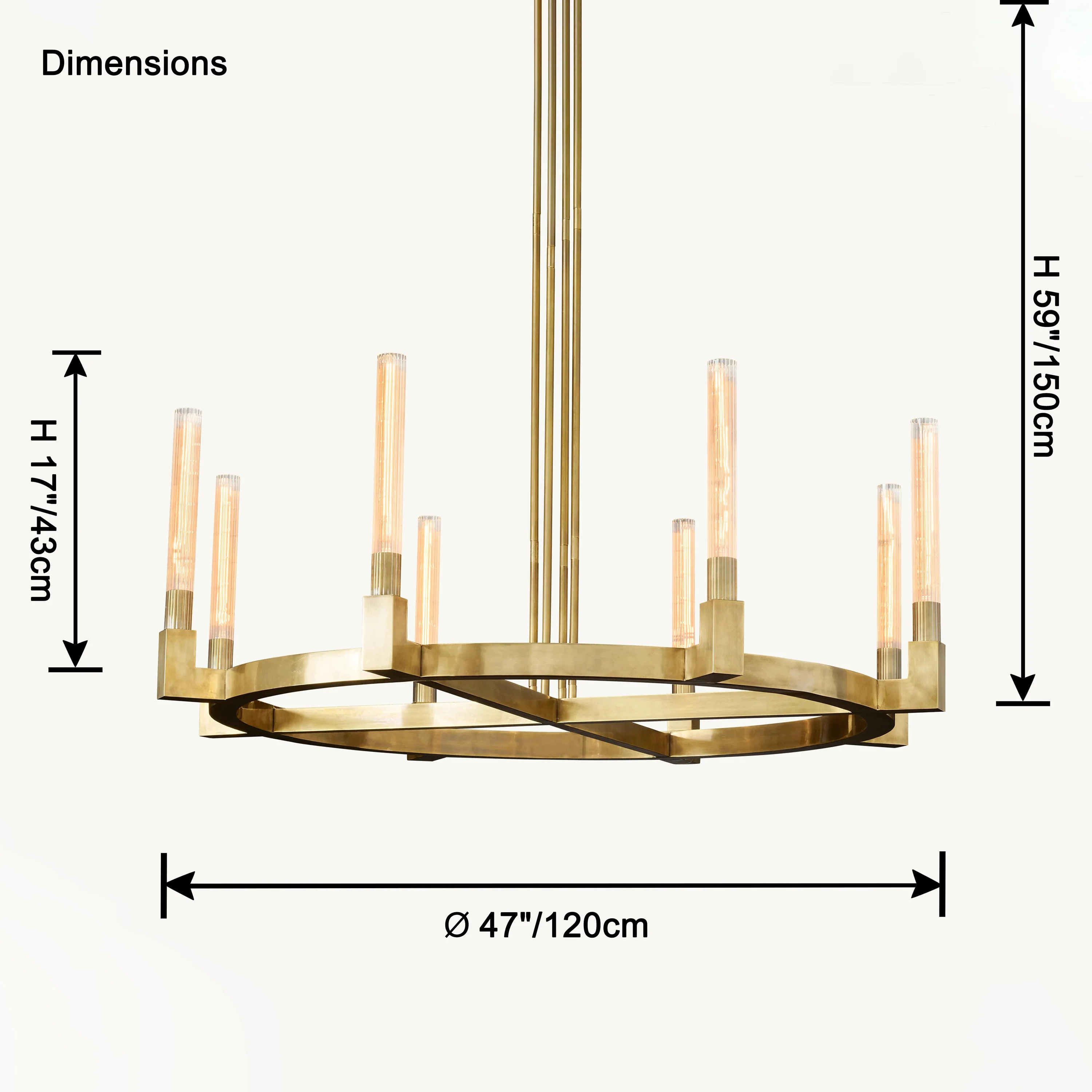 WOMO Candle Round Chandelier-WM2815 - Image 20