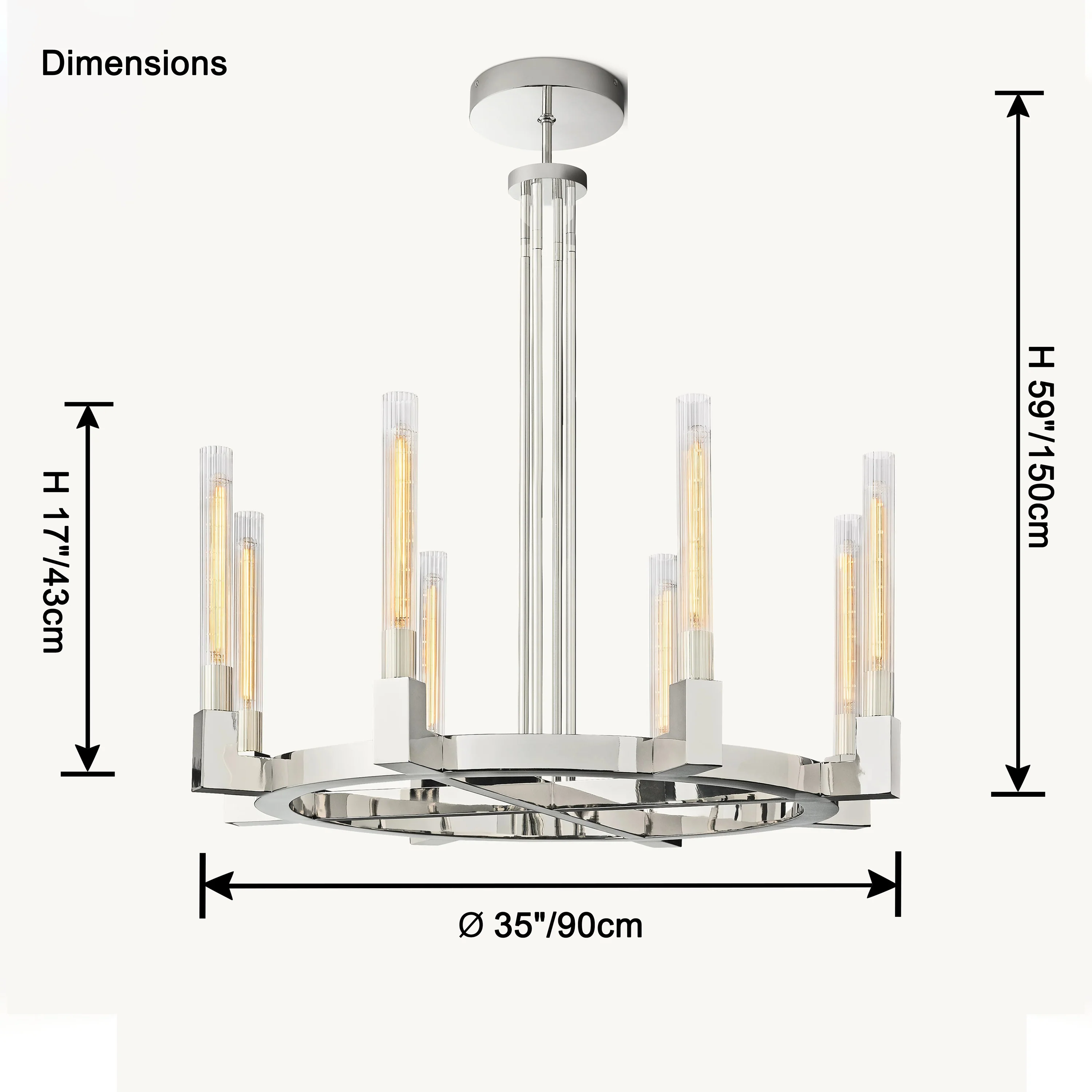 WOMO Candle Round Chandelier-WM2815 - Image 26