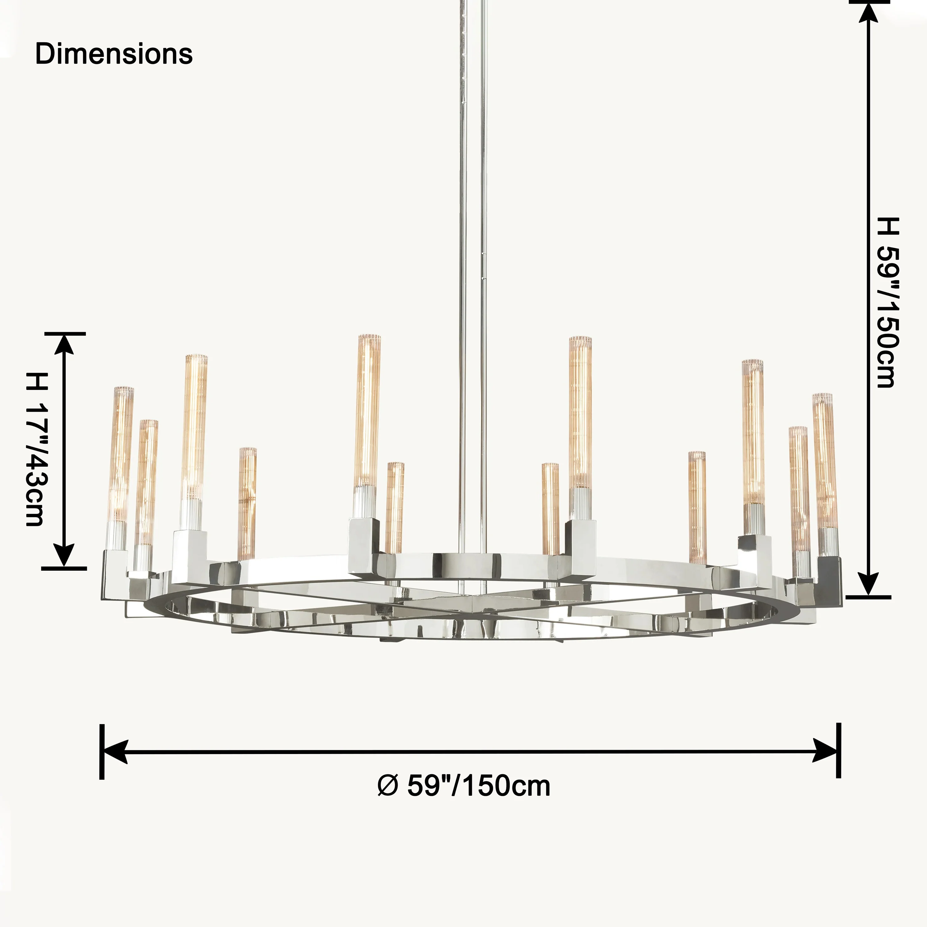 WOMO Candle Round Chandelier-WM2815 - Image 30