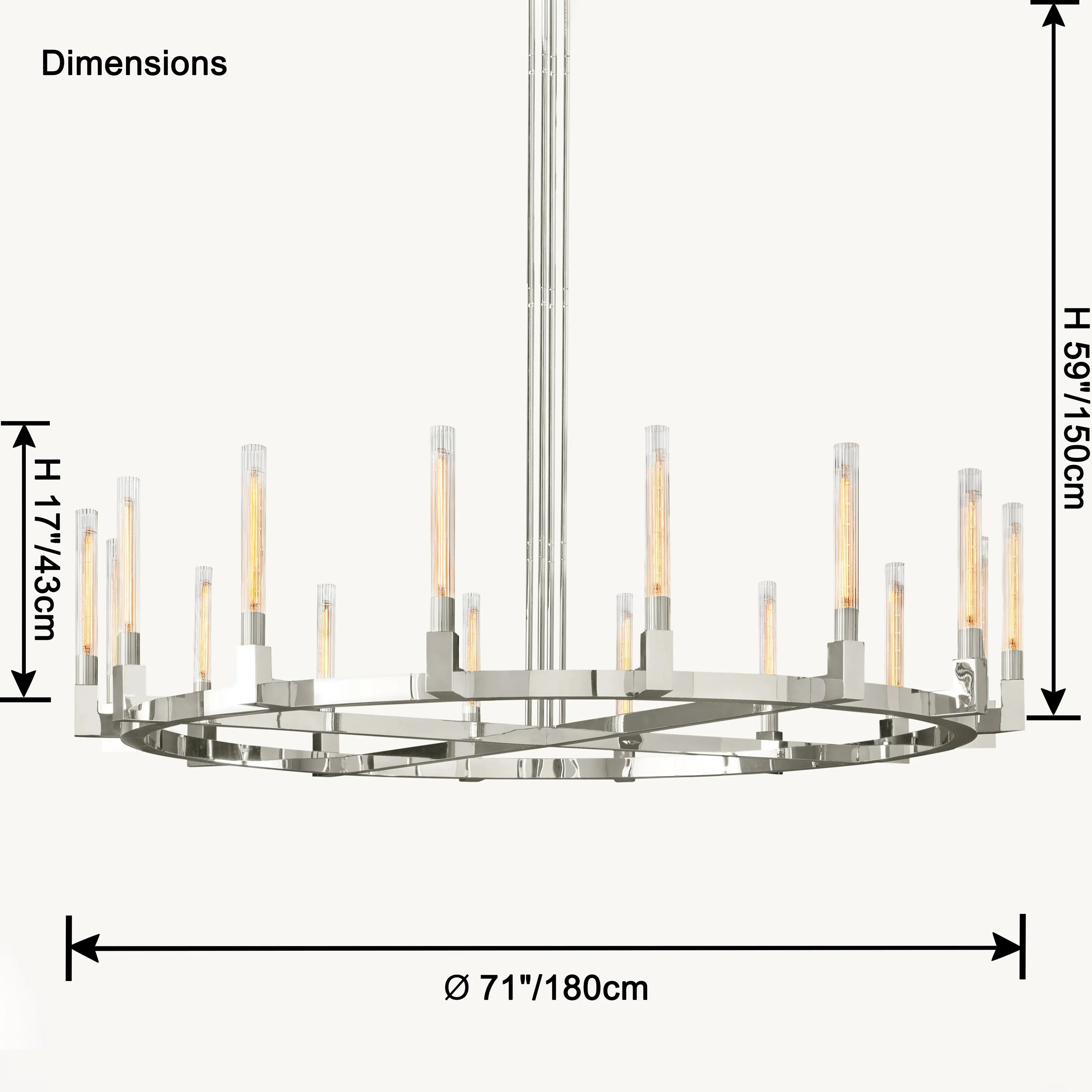 WOMO Candle Round Chandelier-WM2815 - Image 32