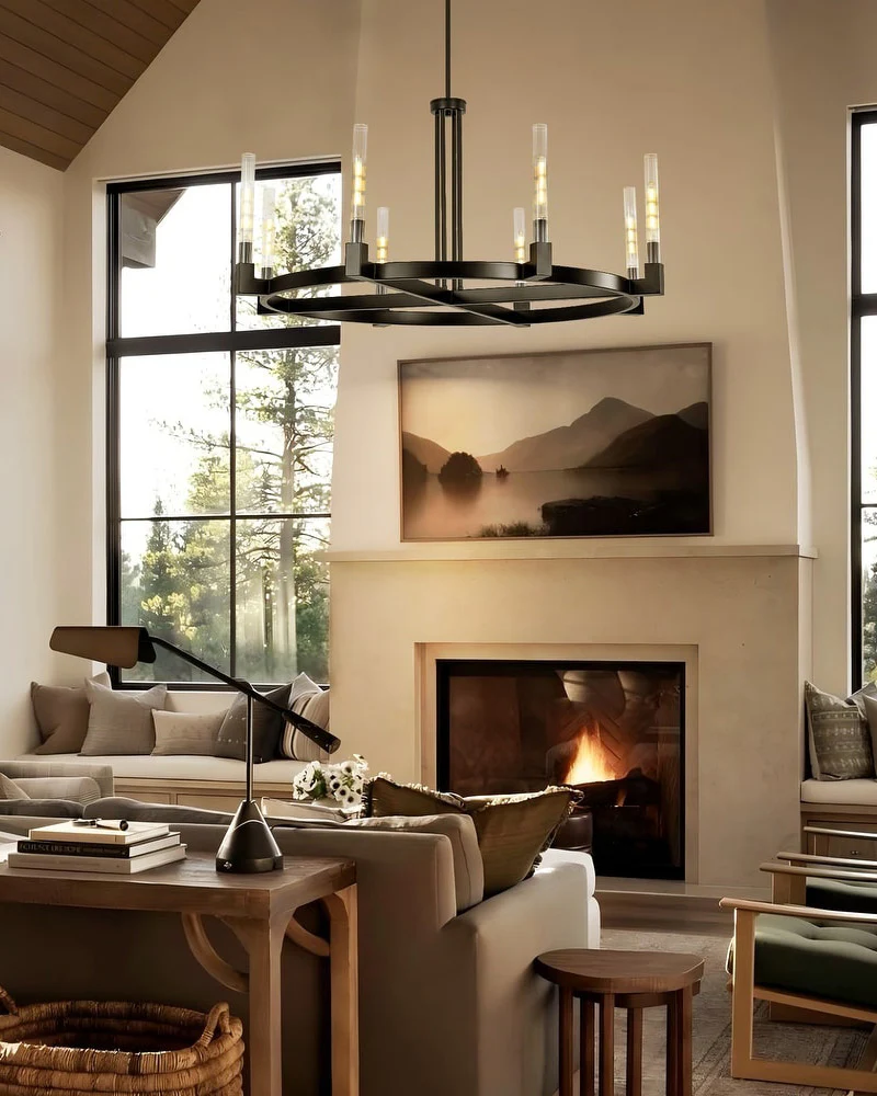 WOMO Candle Round Chandelier-WM2815 - Image 4