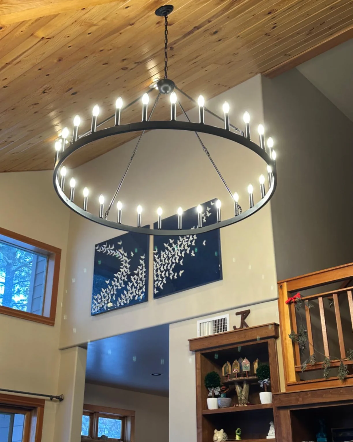 WOMO Candle Round Chandelier-WM2818 - Image 9