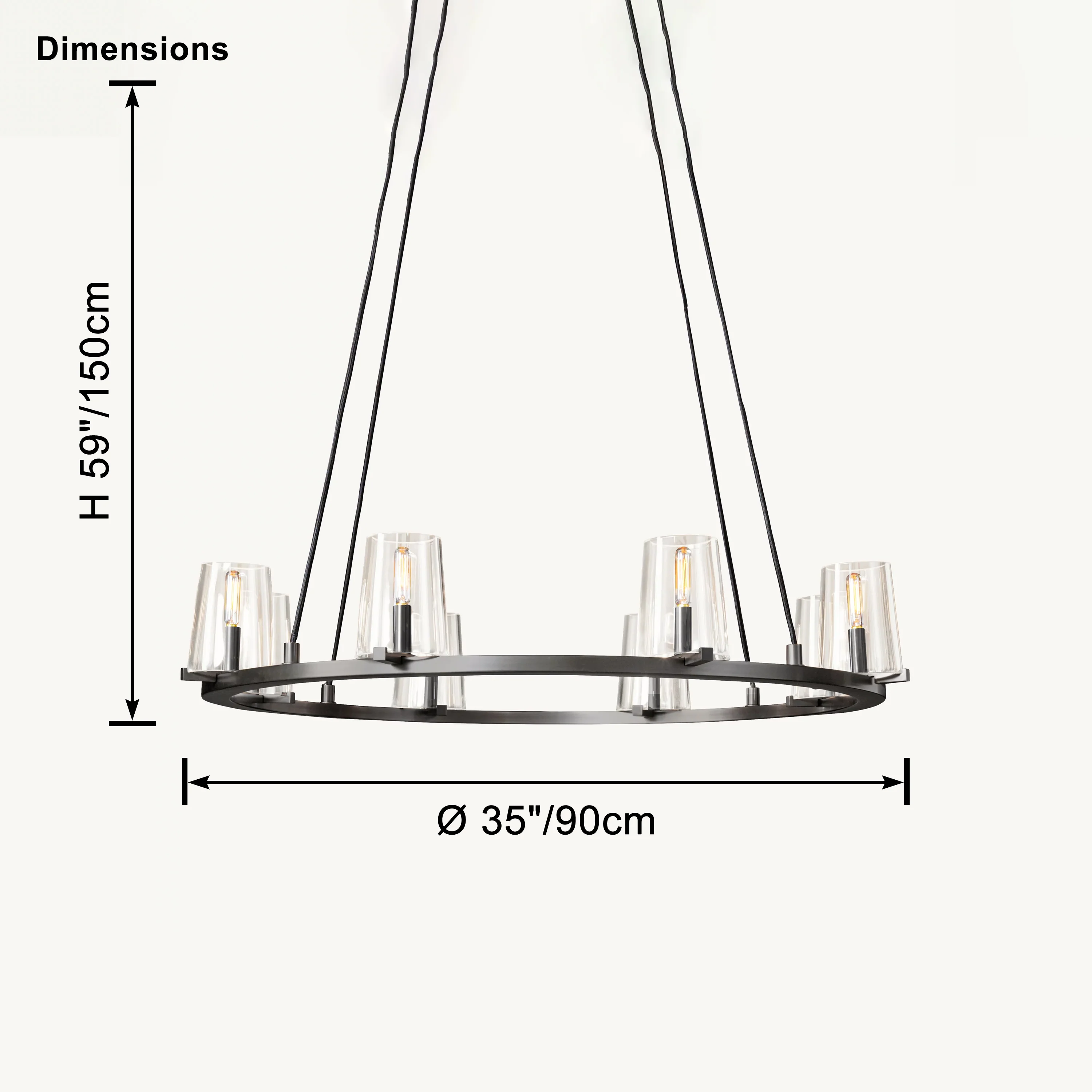 WOMO Candle Round Chandelier-WM2929 - Image 11
