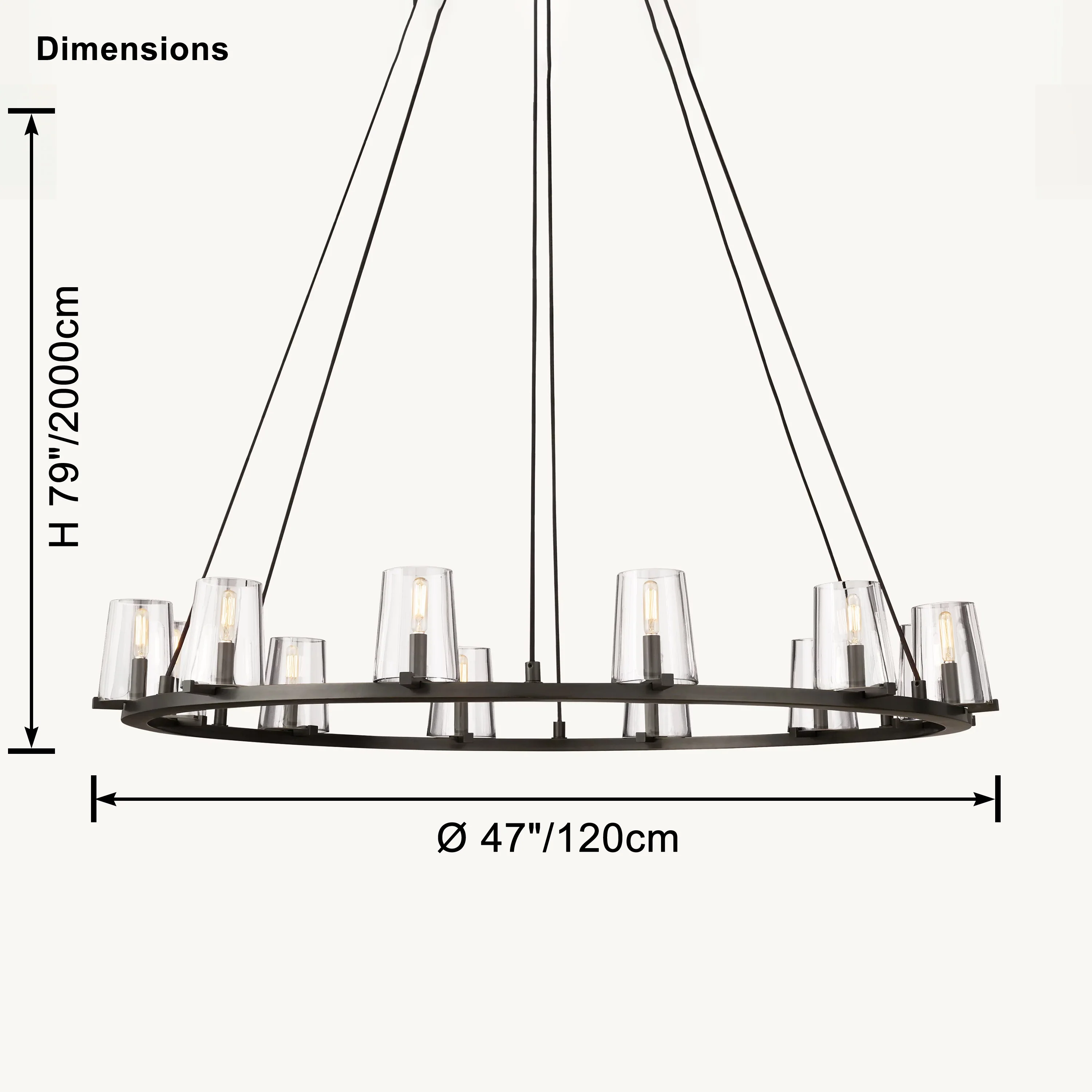 WOMO Candle Round Chandelier-WM2929 - Image 13