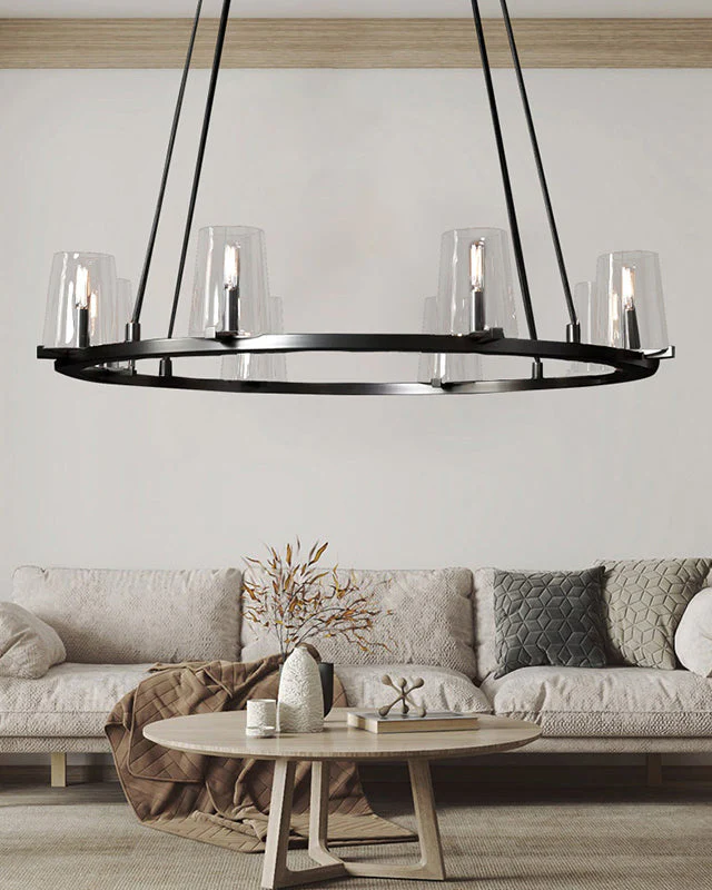 WOMO Candle Round Chandelier-WM2929 - Image 4