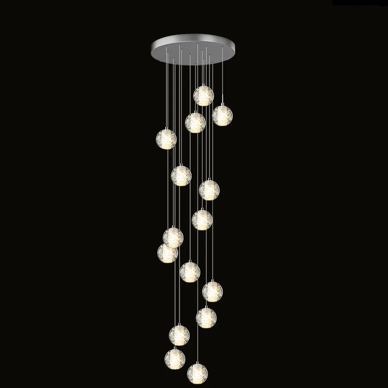 WOMO Glass Ball Rain Chandelier-WM2647 - Image 20
