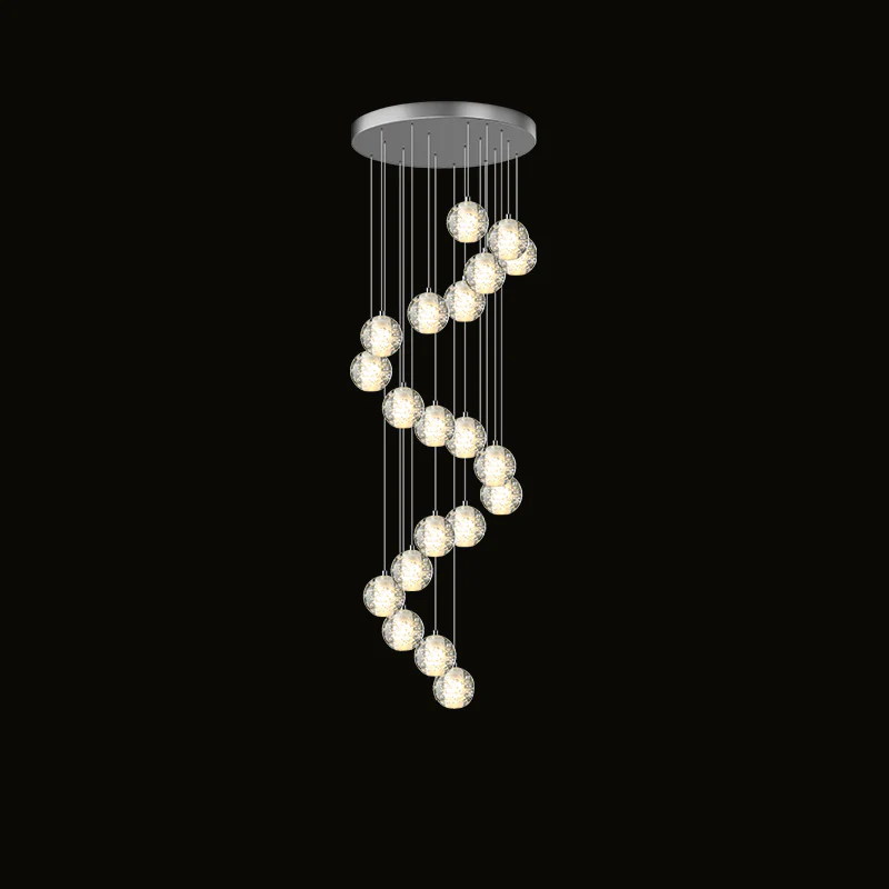 WOMO Glass Ball Rain Chandelier-WM2647 - Image 22