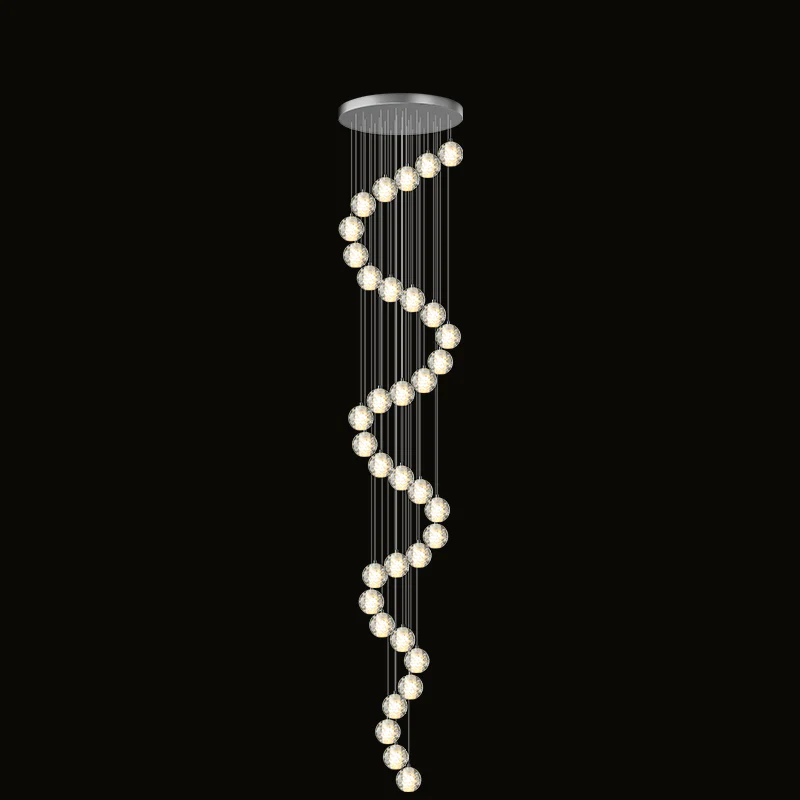 WOMO Glass Ball Rain Chandelier-WM2647 - Image 26