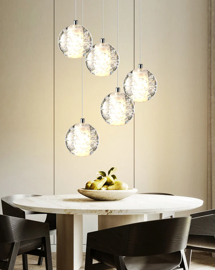 WOMO Glass Ball Rain Chandelier-WM2647 - Image 7