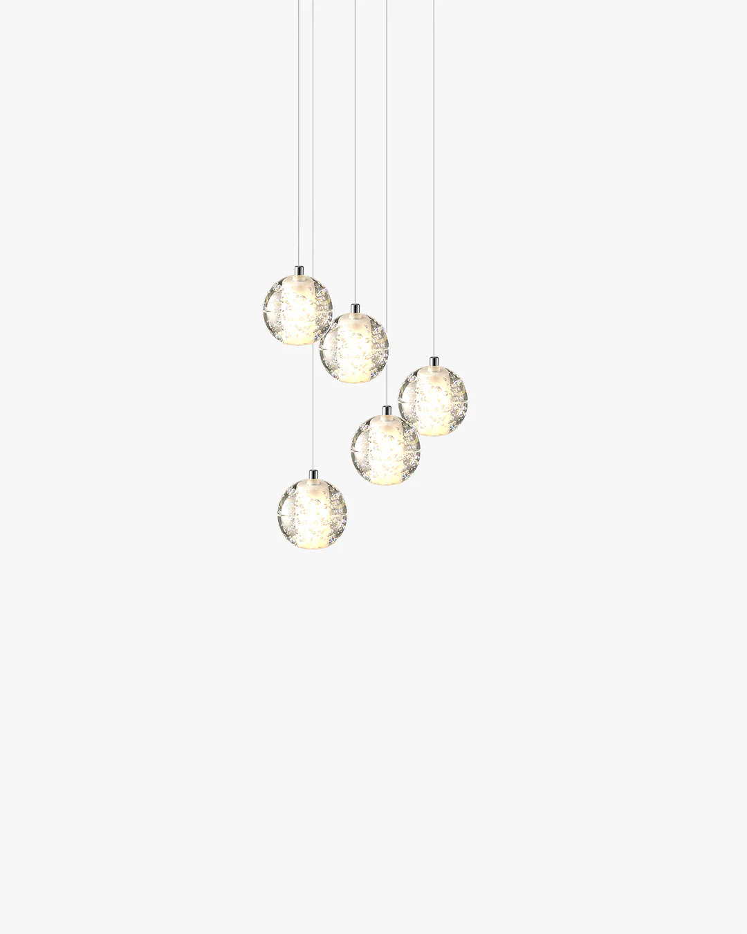 WOMO Glass Ball Rain Chandelier-WM2647 - Image 9