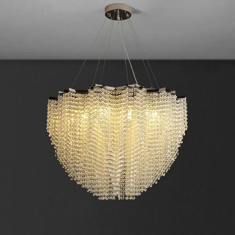 WOMO Cascading Crystal Chandelier-WM2777 - Image 12