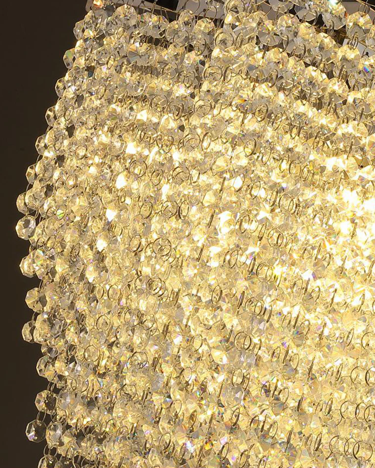 WOMO Cascading Crystal Chandelier-WM2777 - Image 8