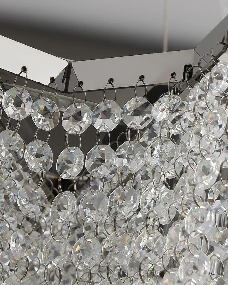 WOMO Cascading Crystal Chandelier-WM2777 - Image 9