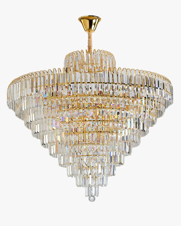 WOMO Large Cascading Crystal Chandelier-WM2917 - Image 11