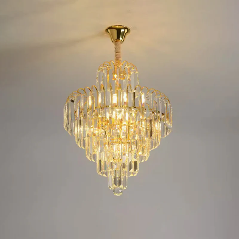 WOMO Large Cascading Crystal Chandelier-WM2917 - Image 14