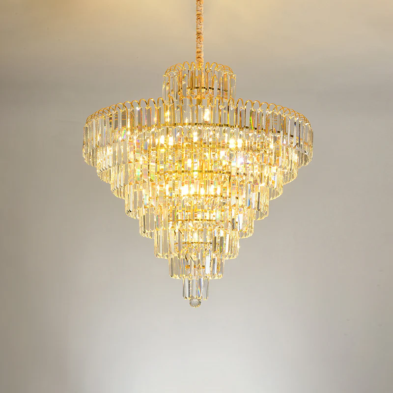 WOMO Large Cascading Crystal Chandelier-WM2917 - Image 16