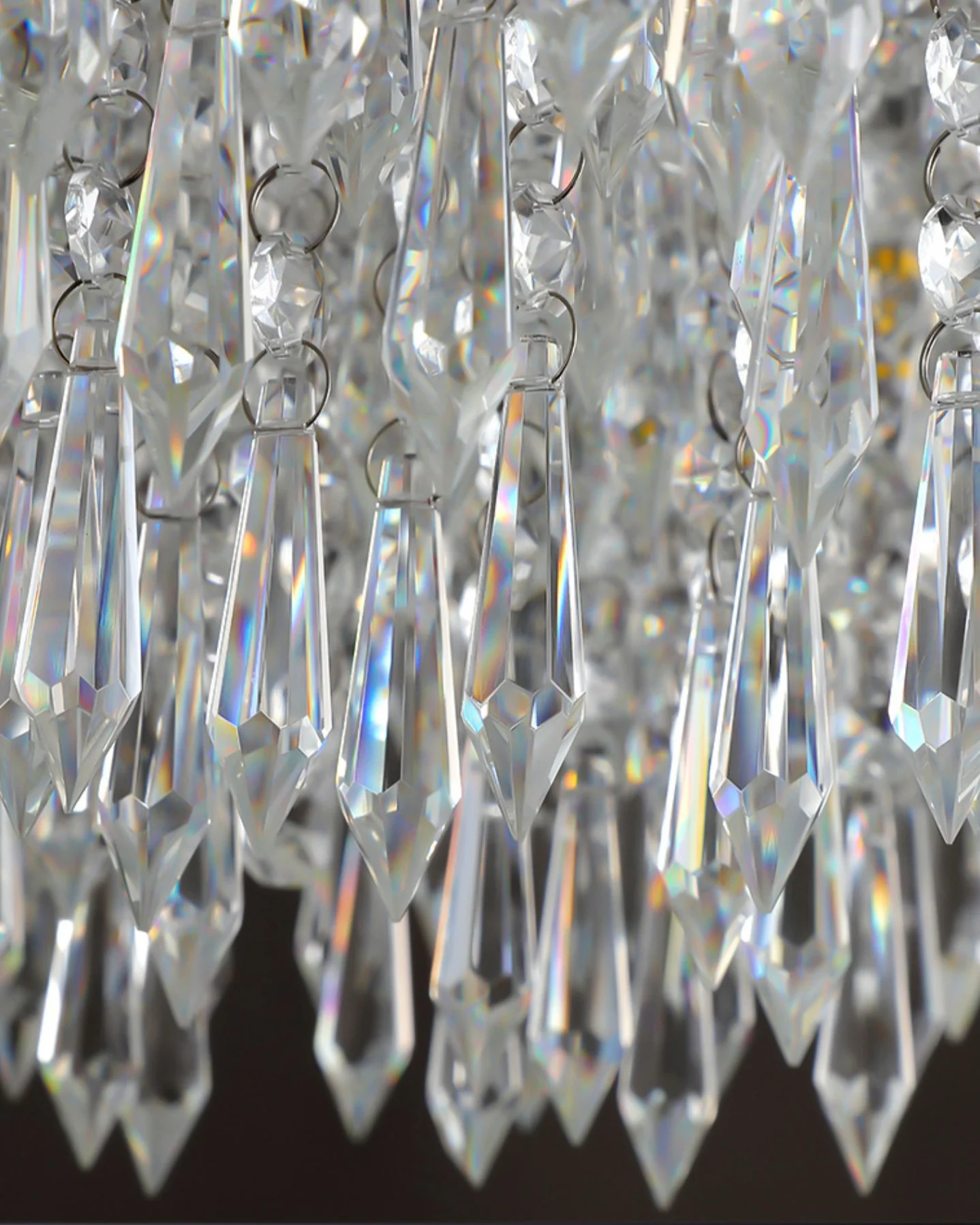 WOMO Cascading Round Crystal Chandelier-WM2628 - Image 7