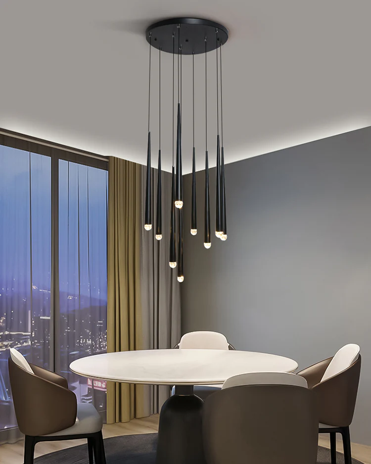 WOMO Cascading Tube Chandelier-WM2914 - Image 6