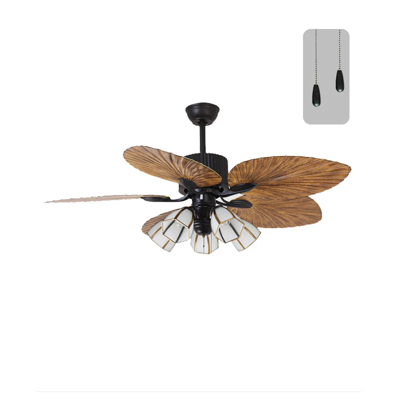 WOMO 52" Tropical Leaf Ceiling Fan Chandelier-WM5012 - Image 19