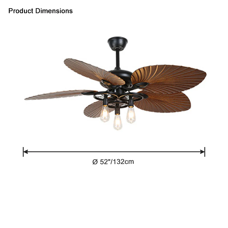 WOMO 52" Tropical Ceiling Fan Chandelier-WM5025 - Image 14