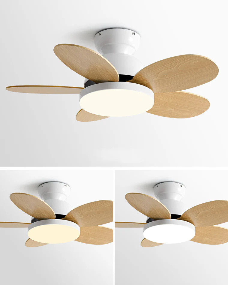 WOMO 36" Scandi Wood Ceiling Fan Lamp-WM5004 - Image 8