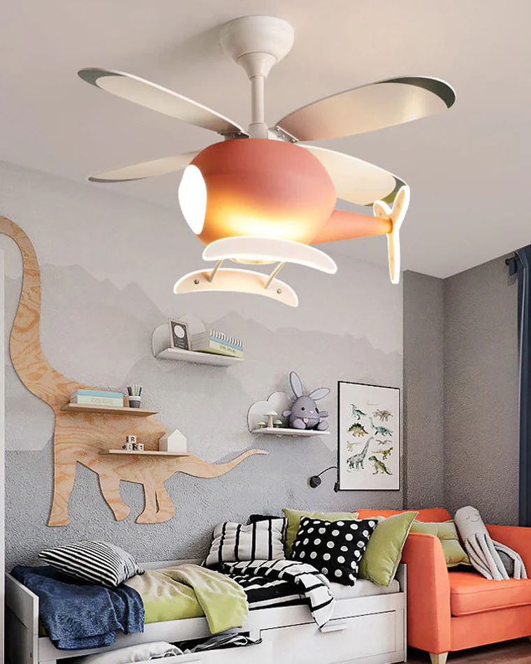 WOMO Airplane Children Ceiling Fan Lamp-WM5007 - Image 15
