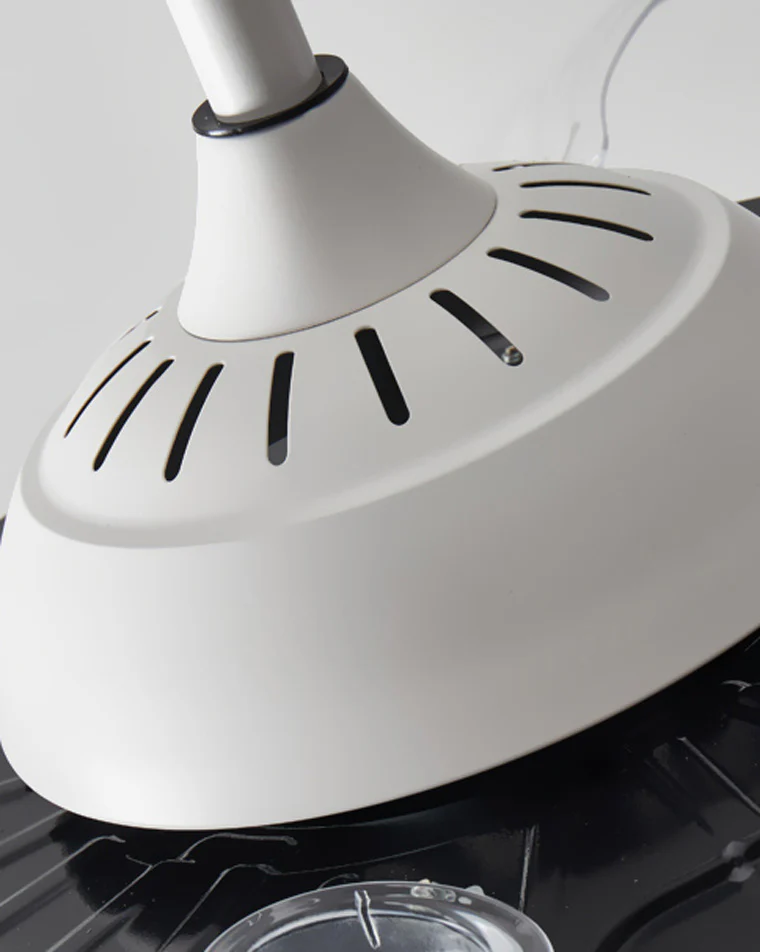 WOMO Retractable White Acrylic Ceiling Fan Lamp-WM5038 - Image 11