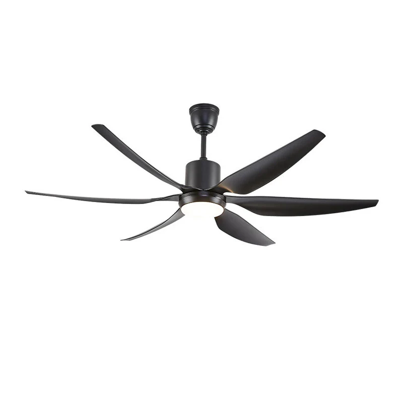 WOMO 5 Black Blade Large Ceiling Fan Lamp-WM5042 - Image 6