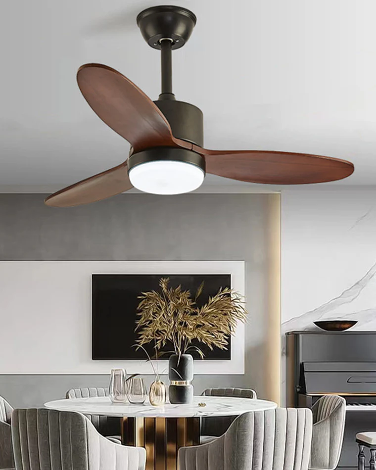 WOMO Mid Century Modern Ceiling Fan Lamp-WM5043 - Image 16