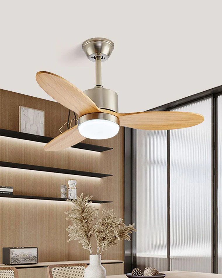 WOMO Mid Century Modern Ceiling Fan Lamp-WM5043 - Image 3