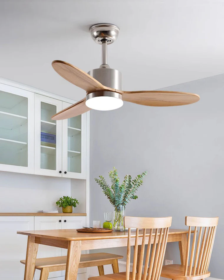 WOMO Mid Century Modern Ceiling Fan Lamp-WM5043 - Image 4