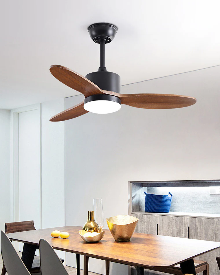 WOMO Mid Century Modern Ceiling Fan Lamp-WM5043 - Image 5