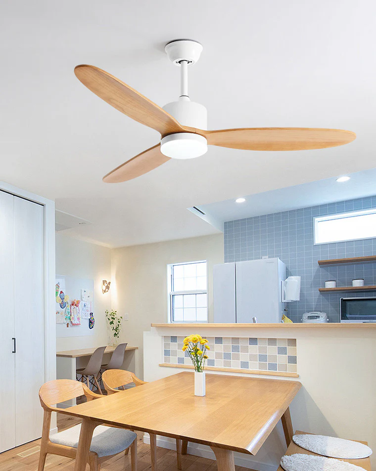 WOMO Mid Century Modern Ceiling Fan Lamp-WM5043 - Image 7