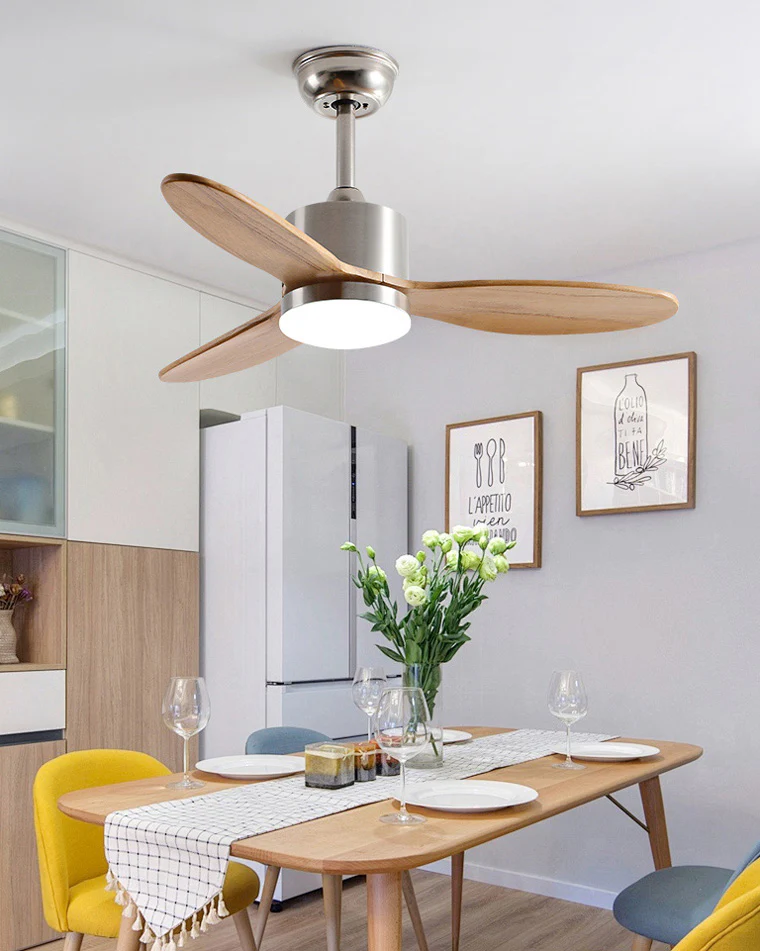 WOMO Mid Century Modern Ceiling Fan Lamp-WM5043 - Image 8