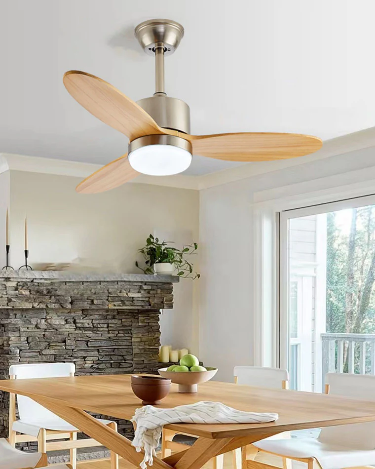 WOMO Mid Century Modern Ceiling Fan Lamp-WM5043 - Image 9