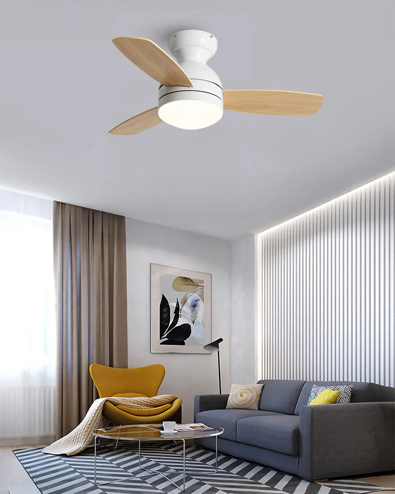 WOMO Scandinavian Ceiling Fan Lamp-WM5047 - Image 4