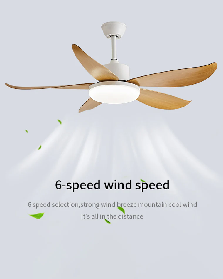 WOMO 5 blade Modern Ceiling Fan Lamp-WM5049 - Image 10