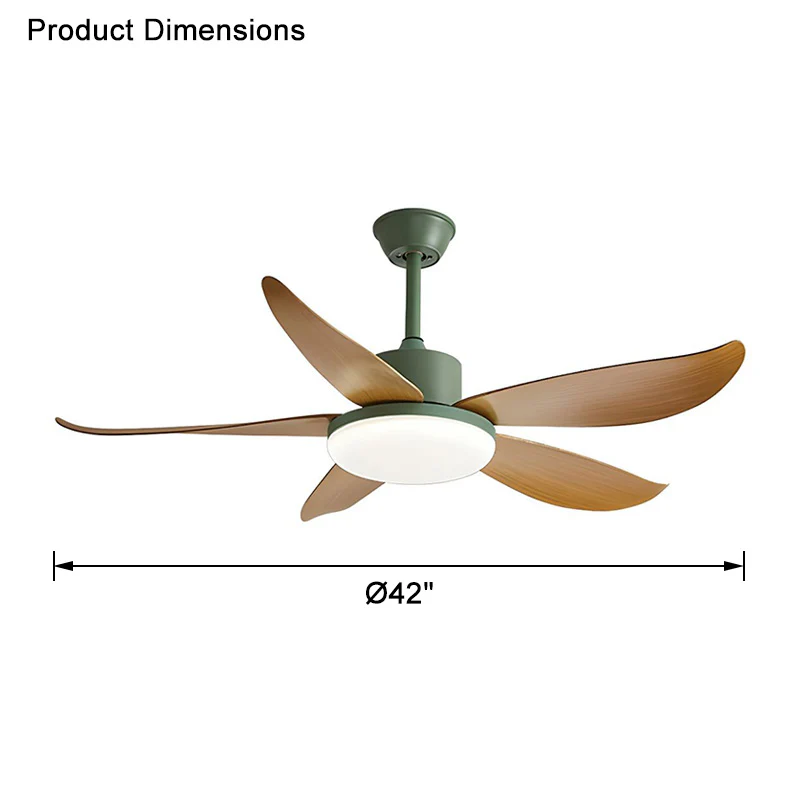 WOMO 5 blade Modern Ceiling Fan Lamp-WM5049 - Image 16