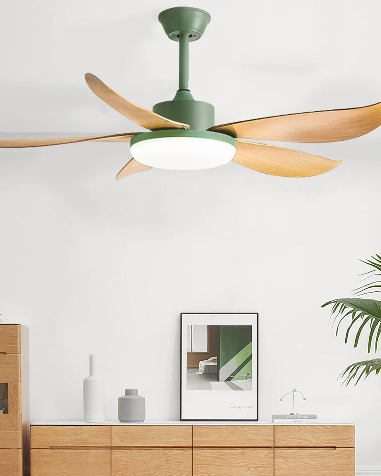 WOMO 5 blade Modern Ceiling Fan Lamp-WM5049 - Image 2