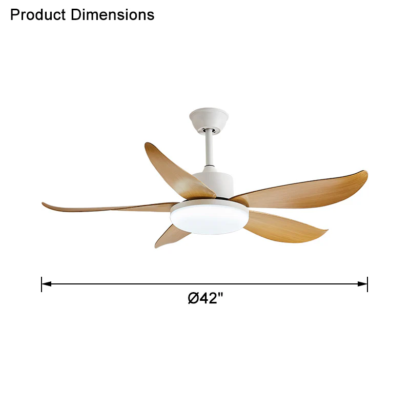 WOMO 5 blade Modern Ceiling Fan Lamp-WM5049 - Image 24