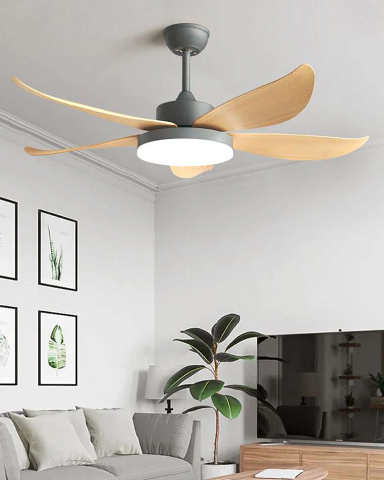 WOMO 5 blade Modern Ceiling Fan Lamp-WM5049 - Image 5