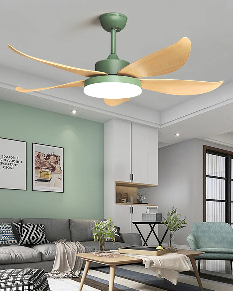 WOMO 5 blade Modern Ceiling Fan Lamp-WM5049 - Image 6