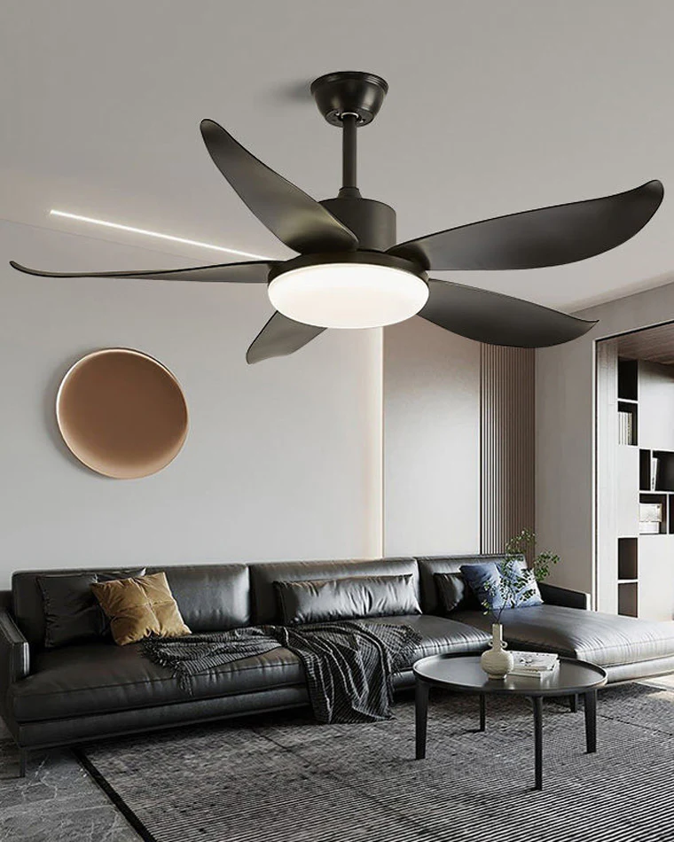 WOMO 5 blade Modern Ceiling Fan Lamp-WM5049 - Image 9