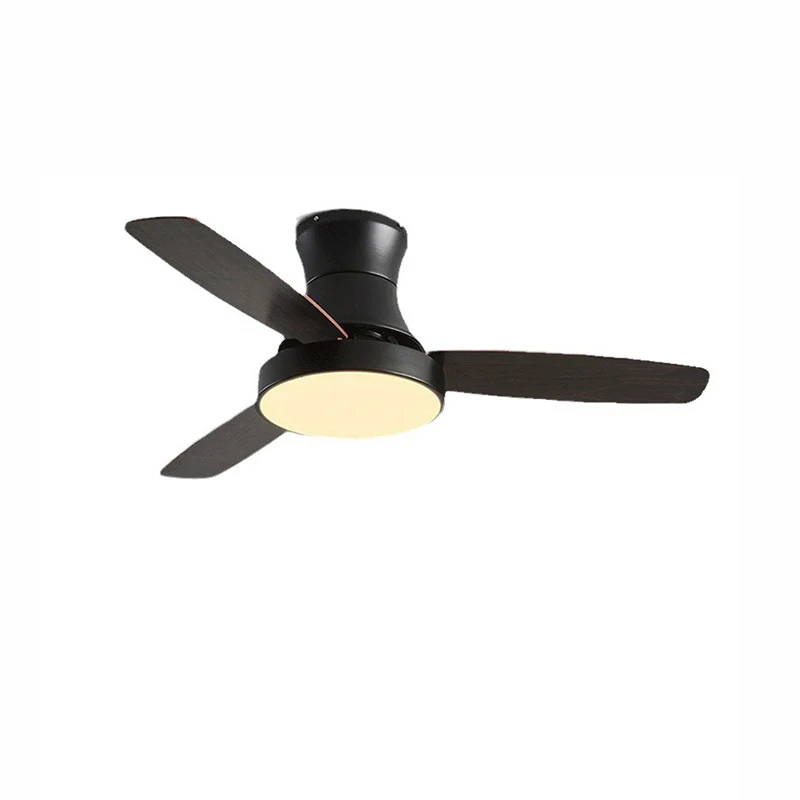 WOMO Black Low Profile Ceiling Fan Lamp-WM5053 - Image 10