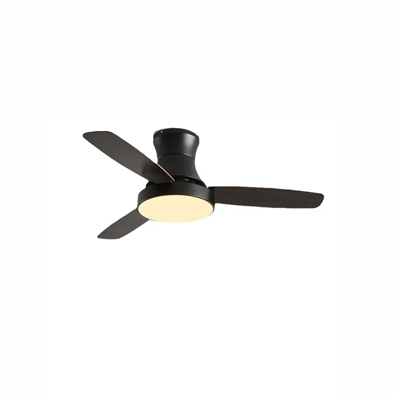 WOMO Black Low Profile Ceiling Fan Lamp-WM5053 - Image 6