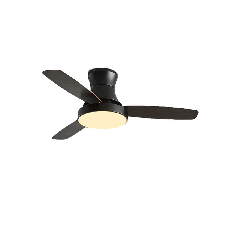 WOMO Black Low Profile Ceiling Fan Lamp-WM5053 - Image 8